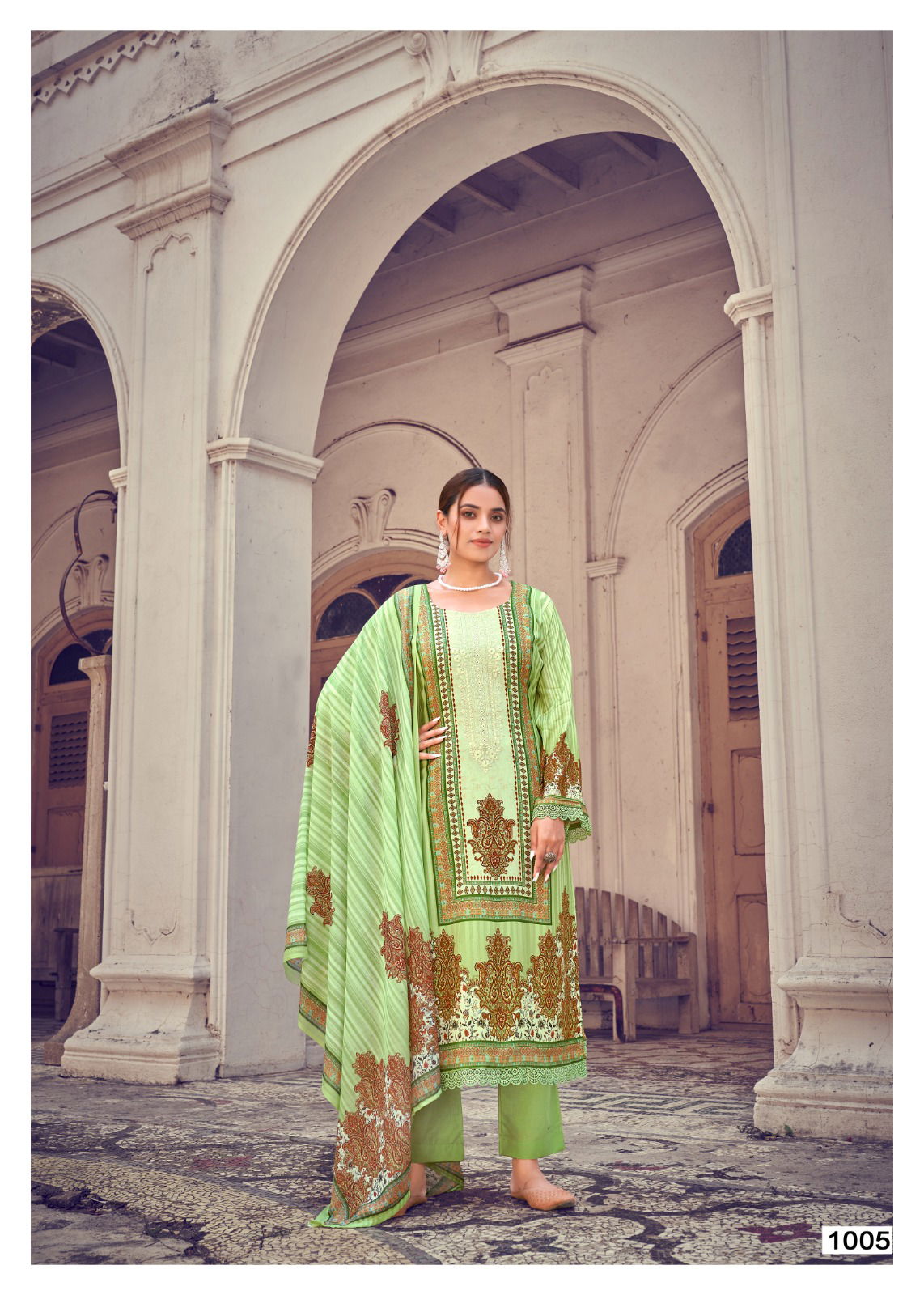 Aarzoo By Heritage Printed Dress Material Catalog